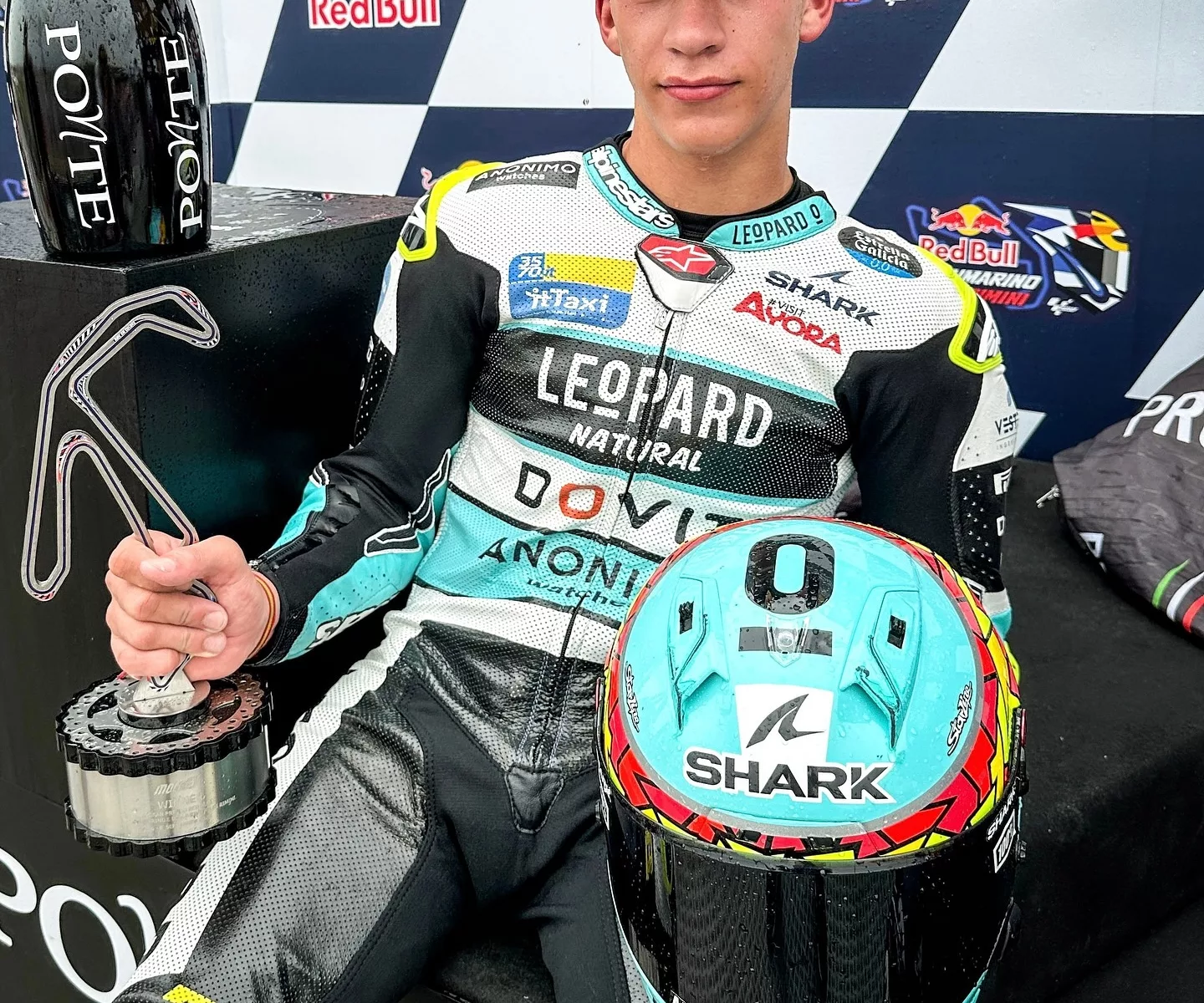 Ángel Piqueras en una fotografía de archivo del Gran Premio de San Marino de Moto3
